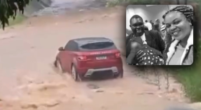 Tragédia: casal e bebê são encontrados mortos após carro ser arrastado pela chuva em SC; veja vídeo