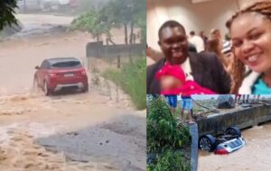 Casal e bebê morrem após carro ser arrastado por enxurrada em SC; veja vídeo