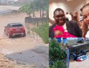 Casal e bebê morrem após carro ser arrastado por enxurrada em SC; veja vídeo