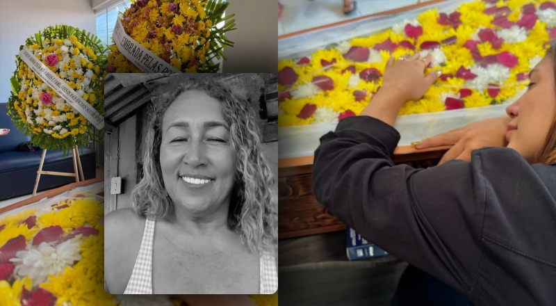 Isabelly Aurora chora diante do caixão da mãe e desabafa: “Mãe, hoje o mundo ficou mais silencioso sem a tua voz”