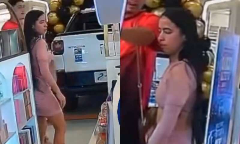 “Tudo, menos fedida!”: jovem é flagrada furtando perfume em shopping de Manaus; veja vídeo