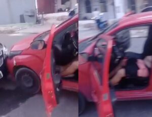 Motorista vira "belo adormecido" após causar acidente no bairro Betânia; veja vídeo