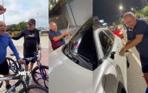 Advogado do pai de Roberto Cidade é flagrado quebrando carro de mulher em Manaus; veja vídeo
