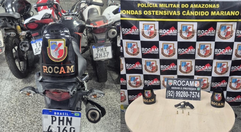ROCAM prende dupla que se preparava para cometer assaltos na zona Oeste de Manaus; veja vídeo