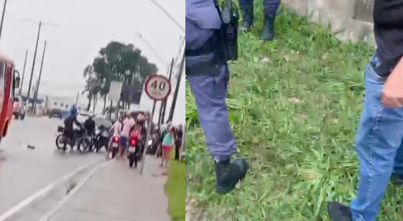 População revoltada espanca bandidos durante tentativa de assalto em Manaus; veja vídeos