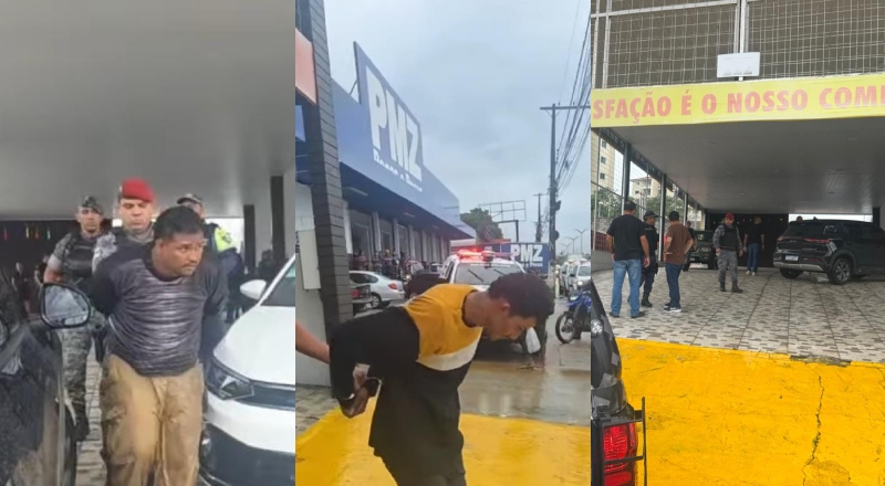 Gritos e correria: assalto com reféns em concessionária termina com quatro presos; veja vídeo