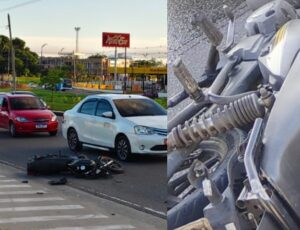 Motoqueiro morre em grave acidente na avenida das Torres; veja vídeo