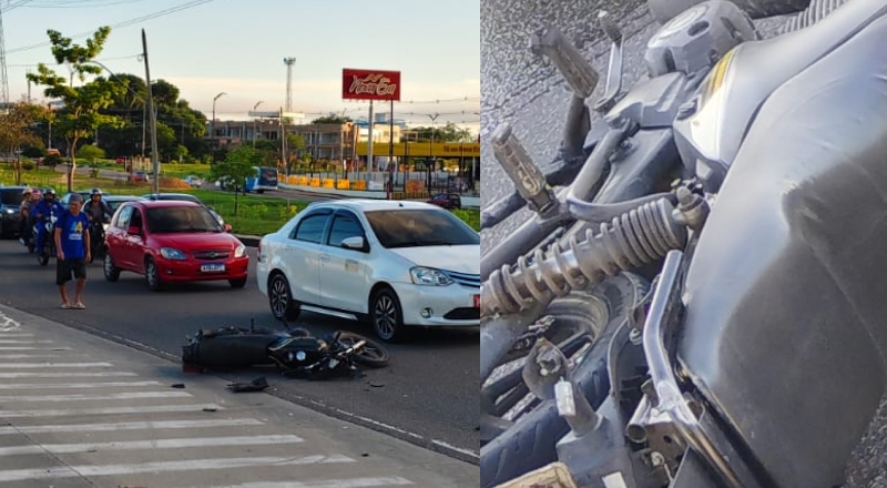Motoqueiro morre em grave acidente na avenida das Torres; veja vídeo
