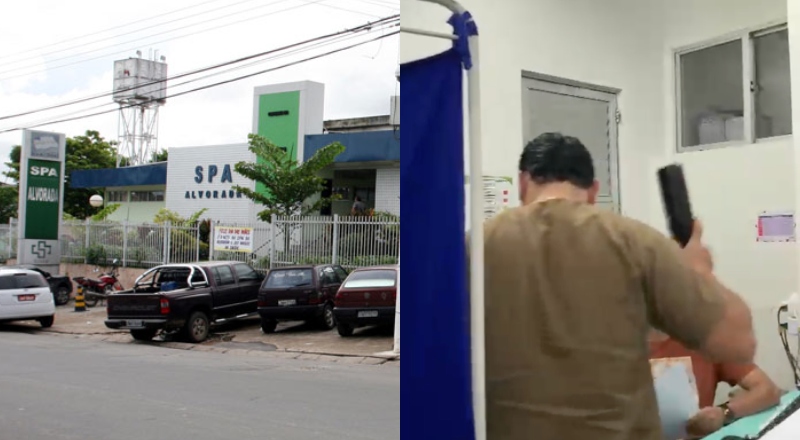 Médico é flagrado agredindo paciente que esperava atendimento no SPA da Alvorada; veja vídeo