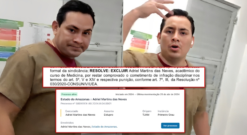 Expulso da UEA, acusado de estupro e sem CRM: quem é o “auxiliar” envolvido em agressão no SPA do Alvorada