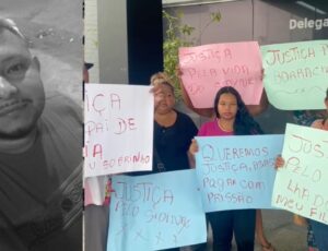 Familiares do borracheiro morto a facadas por dono de churrascaria protestam por Justiça; veja vídeo