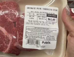 Supermercado na Flórida é criticado após cobrar R$ 338 por cerca de meio quilo de carne