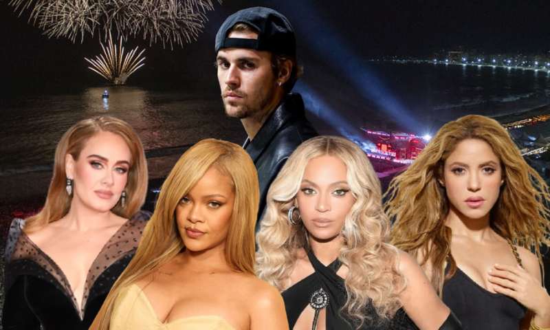 Adele, Rihanna, Bieber, Beyoncé e Shakira: veja os artistas cotados para show em Copacabana