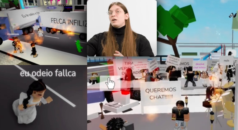 Crianças protestam contra Felca após bloqueio de chat de voz no Roblox; veja vídeo