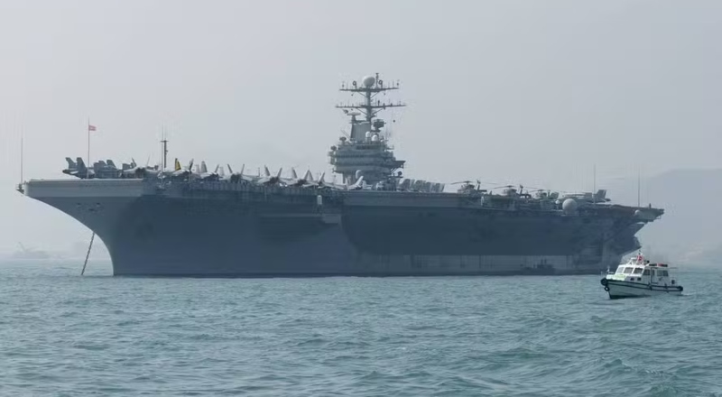 EUA mobilizam dois grupos de porta-aviões para pressionar o Irã; veja vídeo