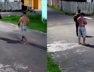 Padrasto armado agride e ameaça matar trabalhador por ciúmes das enteadas em Itacoatiara; veja vídeo