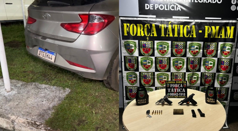 Polícia apreende veículo com armas em Manaus após denúncia anônima