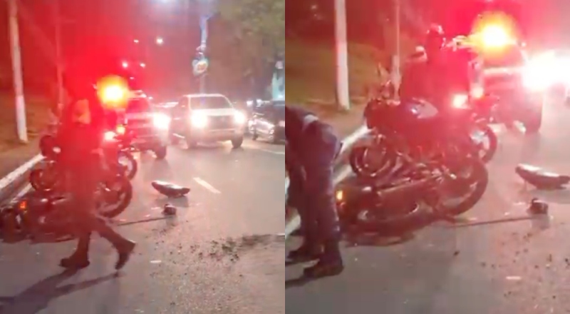 Acidente fatal: motoqueiro morre ao ser atingido por picape em avenida de Manaus; veja vídeo