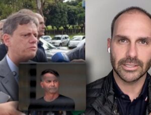 União da Direita: Tarcísio ganha elogio de Eduardo após visitar Bolsonaro na prisão; veja vídeo