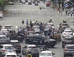 Urgente: tiroteio na Faria Lima termina com um criminoso morto e três baleados em SP; veja vídeo