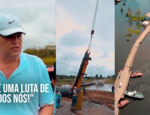 “É uma luta de todos nós”: senador Eduardo Braga celebra avanços na Ponte Autaz-Mirim e reafirma compromisso com a BR-319; vídeo