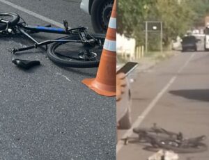 Urgente: ciclista morre atropelado no Distrito Industrial; veja vídeo