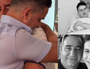 Um abraço que vem do fundo da alma: David Almeida e Délcio Santos compartilham a dor de perder um filho