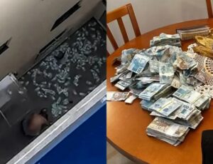 Chuva de dinheiro do 30º andar: PF apreende R$ 429 mil em mala jogada pela janela durante Operação Barco de Papel; veja vídeo