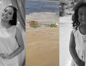 Luto: moça de 22 anos e menina de 3 aninhos estão entre as vítimas fatais do naufrágio da lancha no Encontro das Águas