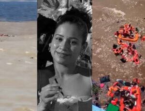 "Heroína até o fim": mãe entregou colete salva-vidas para o filho antes de desaparecer em naufrágio no Encontro das Águas; veja vídeo