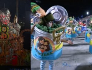 Escola de samba que homenageou Lula zomba de cristãos retratando família em lata de conserva; veja vídeo