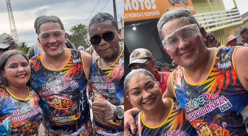 “O povo me abraçou”: Simão Peixoto ressurge fortalecido e ressalta união ao marcar presença em bloco em Borba