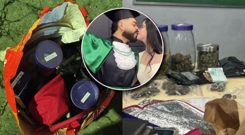 Da colação à cela: veterinário flagrado entregando drogas com a noiva formou há uma semana em Manaus