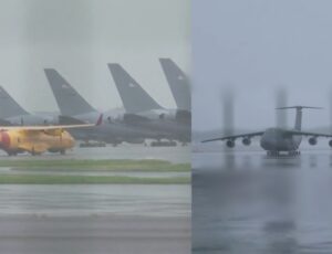 EUA reforçam base aérea de Portugal com envio de aeronaves militares em meio à crise com o Irã; veja vídeo