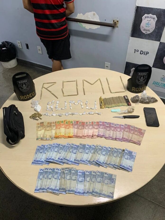 Ação da Romu termina com prisão por tráfico na Manaus Moderna