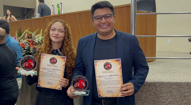 Repórteres do Portal CM7 Brasil são homenageados no Prêmio Notáveis da Imprensa