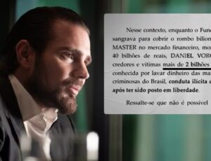 PF identifica R$ 2,2 bilhões ocultos por Daniel Vorcaro em conta do pai após deixar a prisão