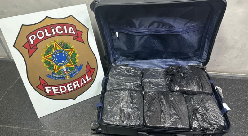 PF prende homem com 7 kg de maconha no aeroporto de Manaus