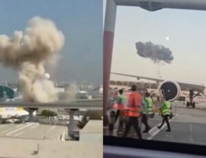 Interceptação de drone iraniano provoca explosão e pânico no Aeroporto de Dubai; veja vídeo