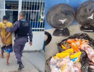 Vulgo 'Anjinho Caído' é preso após roubar comida e ventiladores de Igreja em Rio Preto da Eva; veja vídeo