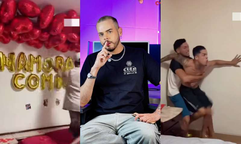 Blogueiro não gostou de ver a ex sendo pedida em namoro por outro