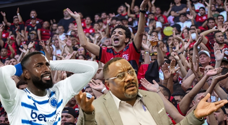 “Mercenário”: pai de Gerson é alvo de xingamentos em confusão com torcedores do Flamengo; veja vídeo