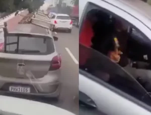 Motorista que impediu passagem de ambulância e ameaçou motorista do SAMU em Manaus é demitido: "omissão de socorro"; veja vídeo