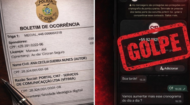 Golpe em Manaus: estelionatários usam nome do CM7 Brasil para aplicar fraudes via PIX