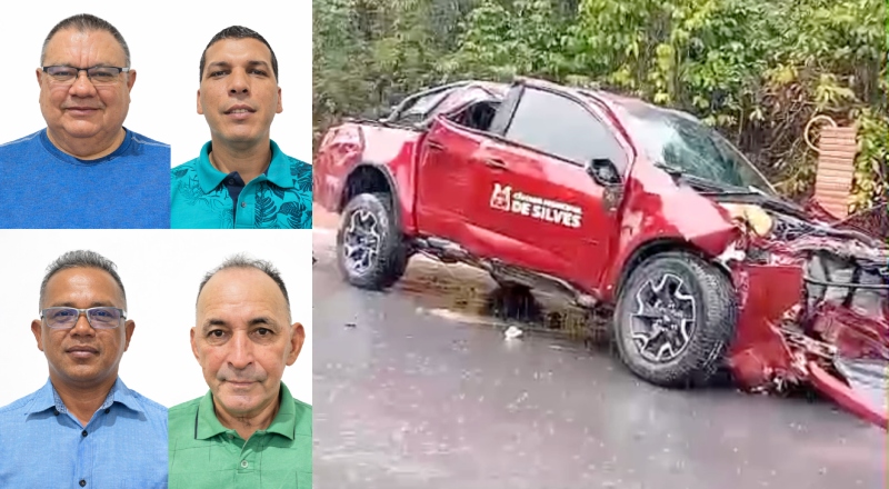Vereadores de Silves se envolvem em grave acidente na AM-010; veja vídeo