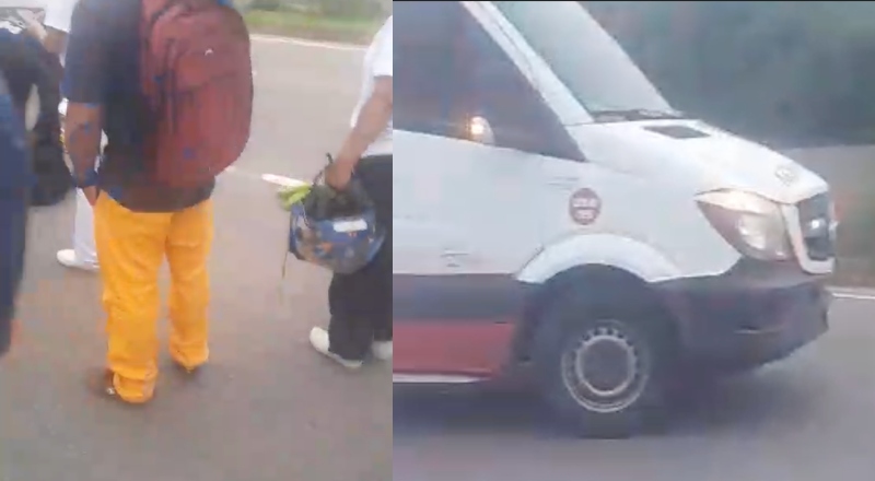 Motoqueiro perde a perna em acidente na avenida do Turismo; veja vídeo