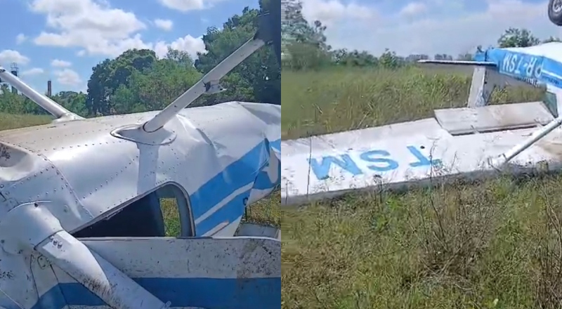 Urgente: avião monomotor cai perto do Aeroclube e deixa duas pessoas m0rtas em Manaus; veja vídeo