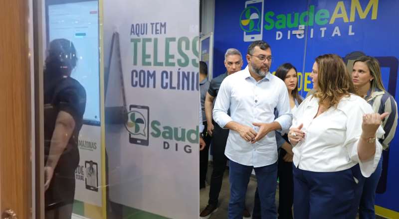 Wilson Lima gasta R$ 196 milhões com cabines da saúde digital que não funcionam e paciente fica ‘presa’ esperando atendimento; veja vídeo