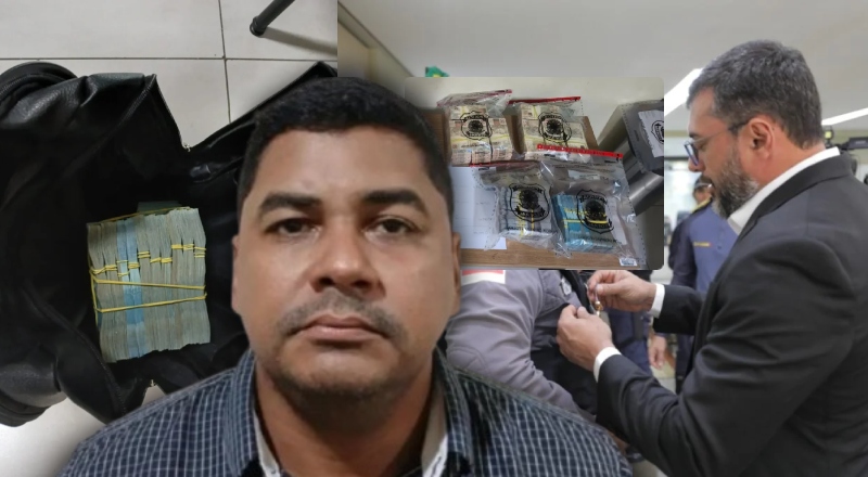 Governo Wilson Lima homenageou major da PM-AM preso pela ROTA-SP com mais de R$ 1 milhão em dinheiro vivo
