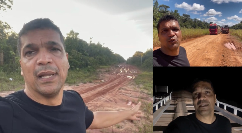 “Sai e entra governo, mas não arrumam a BR-319”: Cabo Daciolo mostra a realidade sobre o isolamento do AM; veja vídeo